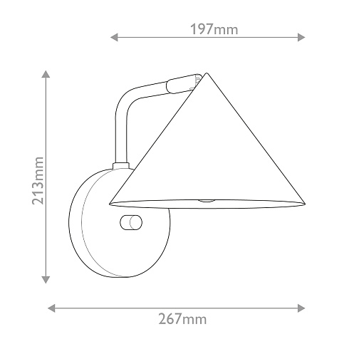 Настенные светильники Alora ALM-REMYCK-1WB-BK 