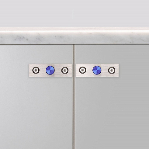 Ручка-кнопка Buster and Punch Knob Plate Linear Burnt Steel set of 2 Linear GFK-36439