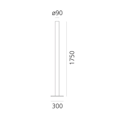 Напольный светильник Artemide Ilio LED Ruby Red Ruby Red S1640020APP02