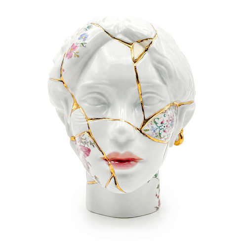 Ваза Seletti Kintsugi Head She Kintsugi 09946