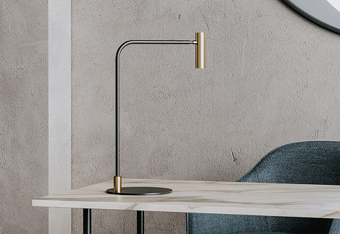 Настольная лампа Aromas del Campo Maho black/brass Maho S1254+Matt Black+Matt Brass