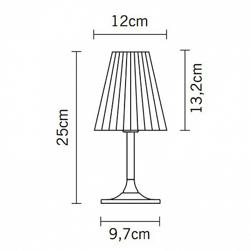 Настольная лампа Fabbian D87B0101 Flow