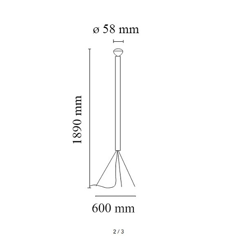 Торшер Flos Luminator Red Luminator F3772035+RF32366
