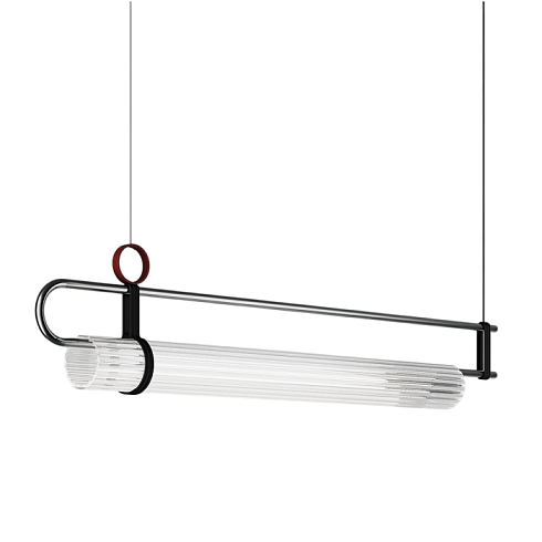 Подвесной светильник Italamp Coulisse 816/S Grey - Black- Red Coulisse 008160S0 002
