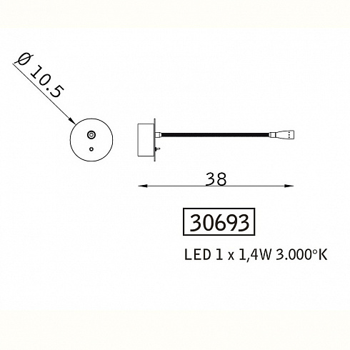 Настенный светильник Zonca 30693/102 Leggo
