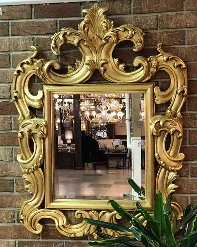 Зеркало Lamp2 3000 gold FIORE