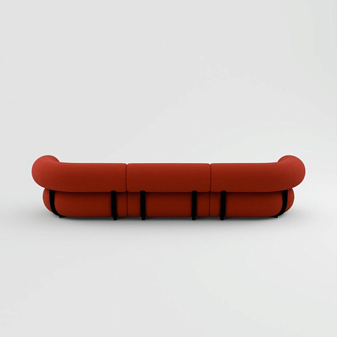 Диван Tom Dixon FAT 3 - Configuration 2 - Orange red (Kvadrat Hero 2 0552) FAT Fat-Sofa-Comb2-HE0552