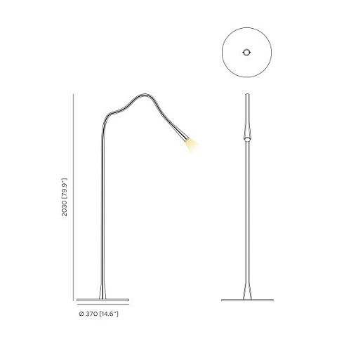 Торшер Contardi FLEXILED FL brown FLEXILED ACAM.004684