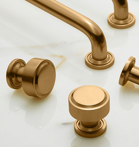 Ручка-кнопка Rejuvenation Ansel Aged Brass Ansel 7690145