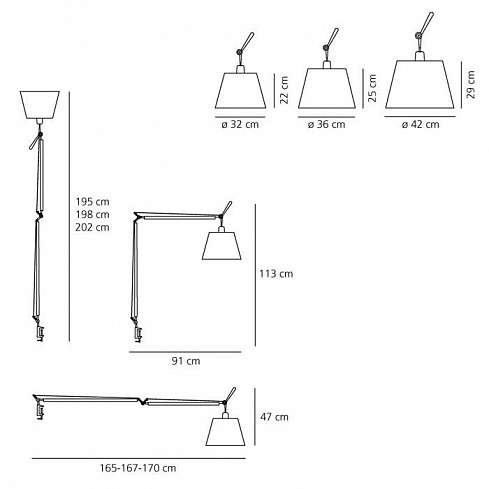 Структура Artemide 0564010A Tolomeo Mega