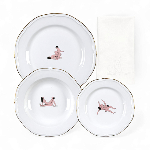 Тарелка Seletti Seikantai5271 ARCHED Set of 3 Seikantai5271 09843