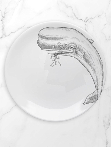 Тарелка Aquatic Creatures Moby Dick set of 2 Whales Moby Dick plates set