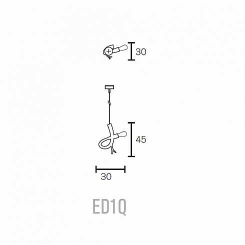 Подвесной светильник Brand Van Egmond Edison'S Tail 1 Brass Edison'S Tail ED1QBR