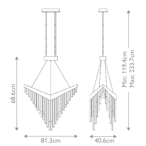 Люстры Eurofase QN-VIVIEN-P-L-BG 