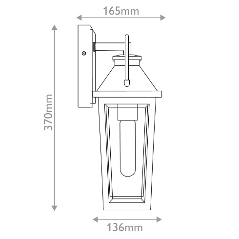 Настенные фонари Quoizel QZ-BUCKLEY-S-MBK 