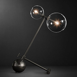 Glass Globe Mobile Boom Black