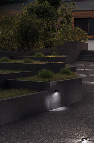 Настенный светильник AUGENTI Cut 45 2W 2700K on/off Cut 4045R/HRCC1L