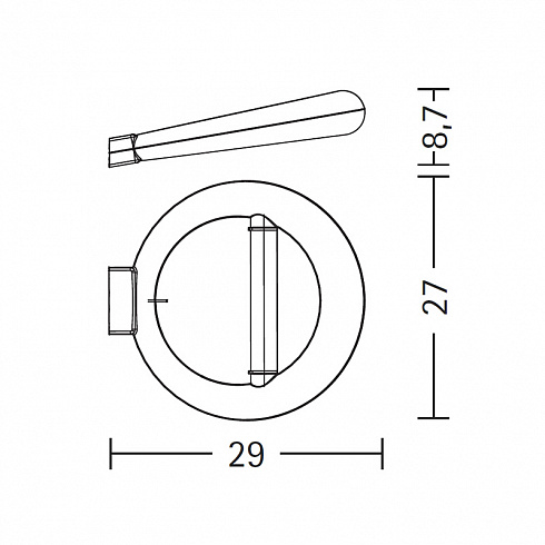 Настенный светильник Metalspot 45011 OLIVIA