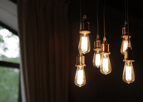 Подвесные светильники Gramercy Home CH023-1-BRS Edison