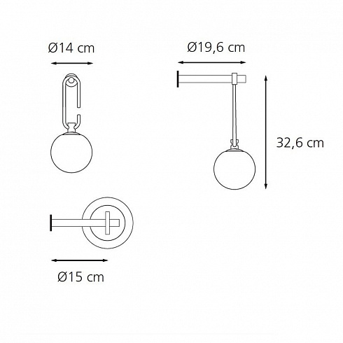 Настенный светильник Artemide nh W nh 1277010A