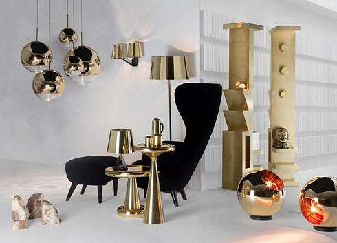 Подвесной светильник Tom Dixon Mirror Ball 40 Gold Mirror Ball MBB40G-PEUM3