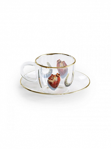 Кофейная пара Seletti I Love You Toiletpaper Glass 15970