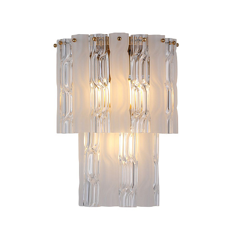 Настенный светильник Delight Collection WL7112CF antique brass PL9203
