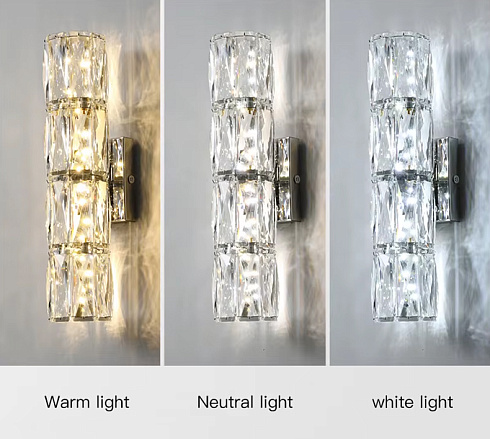 Настенный светильник Delight Collection A06W/4 silver/clear Wall lamp