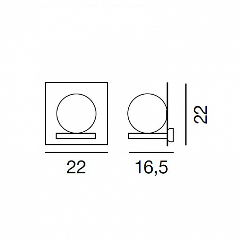 Настенный светильник Rotaliana Bubble W nickel Bubble