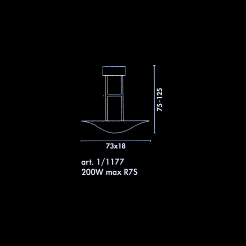 Подвесной светильник Sothis 1/1177-B-43 1177