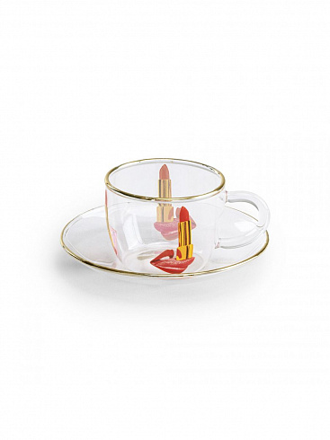 Кофейная пара Seletti Tongue Toiletpaper Glass 15975