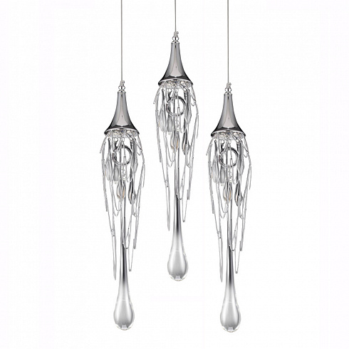 Подвесной светильник Delight Collection Goddess Tears 3R chrome Goddess Tears P68009L-3/R chrome