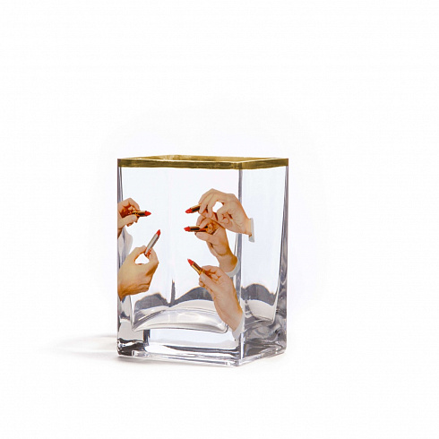 Ваза Seletti Lipsticks Small Toiletpaper Glass Vase 14123