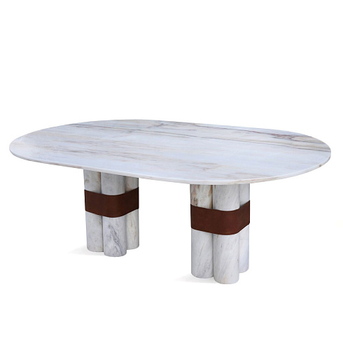 Обеденный стол DOVAIN Studio Axis  Axis White Estremoz