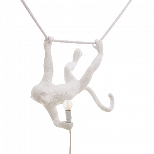 Подвесной светильник Seletti The Monkey Lamp Swing White Monkey Lamp 14875