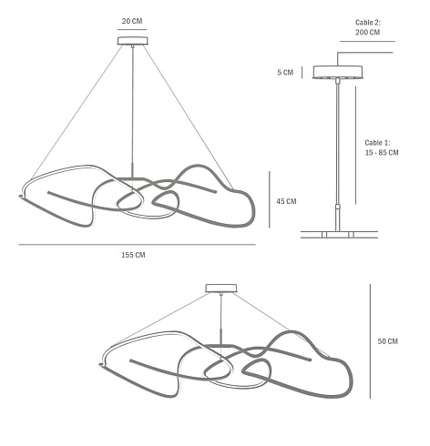 Люстра 101 Copenhagen Ghost Big Chrome Ghost 242013
