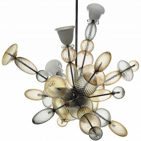 Подвесной светильник Barovier & Toso 7265 Perseus 7265/WR/CL Подвесной светильник Barovier & Toso 7265 Perseus 7265/WR/CL