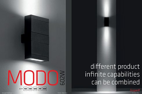 Настенный светильник AUGENTI Modo 8W 2700K 50 on/off  Modo 601W1/HP70WB