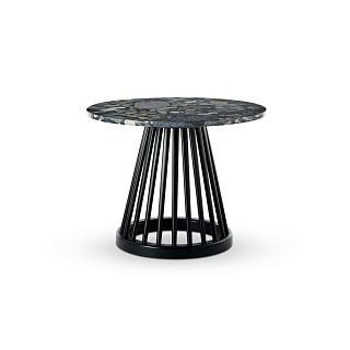 Fan Black Pebble Marble