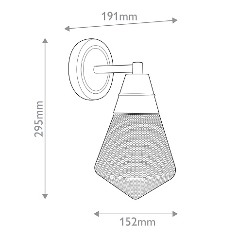 Настенные светильники Alora QN-WILLARD-1WB-VBS-PG 