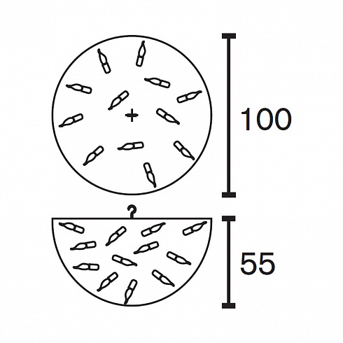 Люстра Brand Van Egmond Delphinium Round 100 Delphinium DC100N