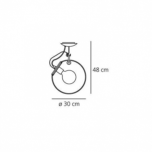 Потолочный светильник Artemide A022800 Miconos