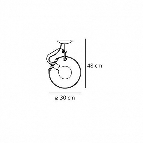 Потолочный светильник Artemide A022800 Miconos