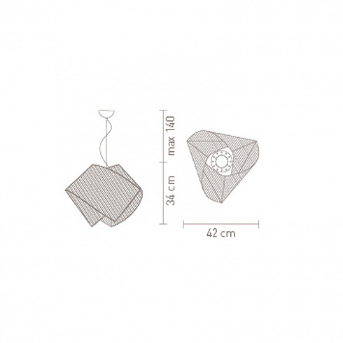 Подвесной светильник Slamp Gemmy Prisma Rubin Gemmy GEM04SOS0000LCR