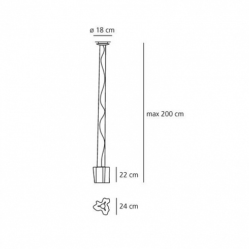 Подвесной светильник Artemide 0696020A Logico