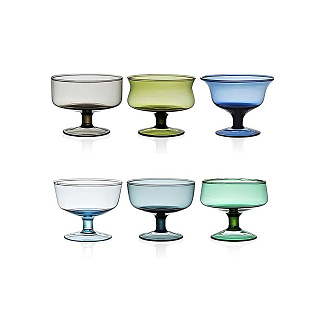 Diseguale Blue/Green set of 6