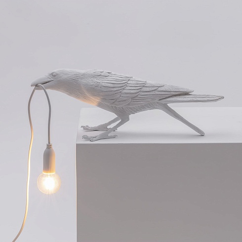 Настольная лампа Seletti Bird Playing White Outdoor Bird Lamp 14723