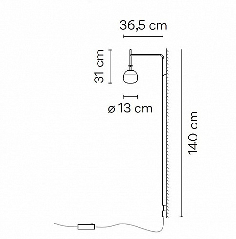 Настенный светильник Vibia Tempo 5764 Green Tempo 576462/15