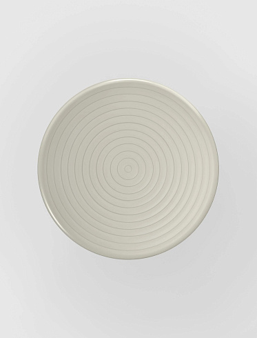 Стол Tom Dixon Groove Small Round Putty Groove GRRT02PU-M1