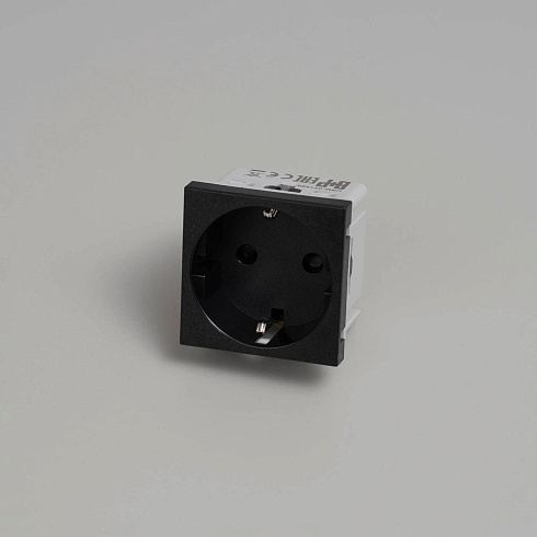 Модуль Buster and Punch Schuko Socket Type F 45mm black Plates and Modules CSM-021896